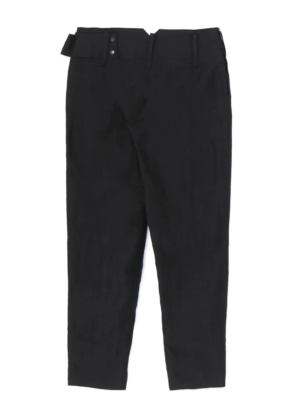 High Twisted Gabardine Low-Rise Belted Pants