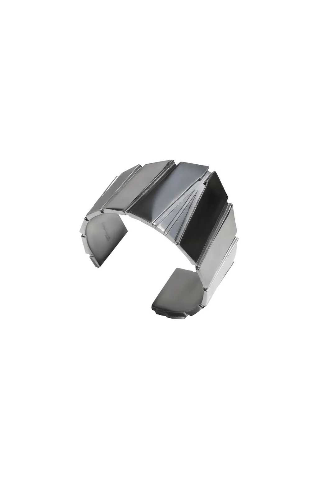 Brass/Bk Rhodium Arc Bangle Sv