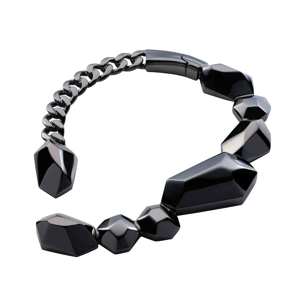 Tin Alloy/Brass Gn Boulder Choker