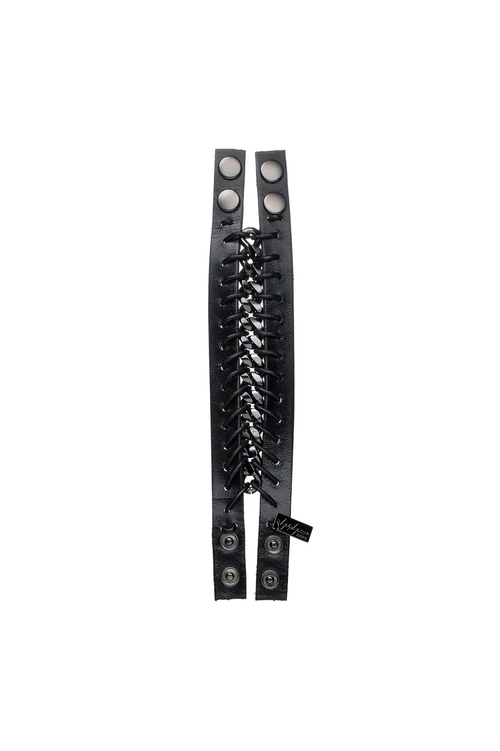 Leather Brass Bkni Renegade Bracelet