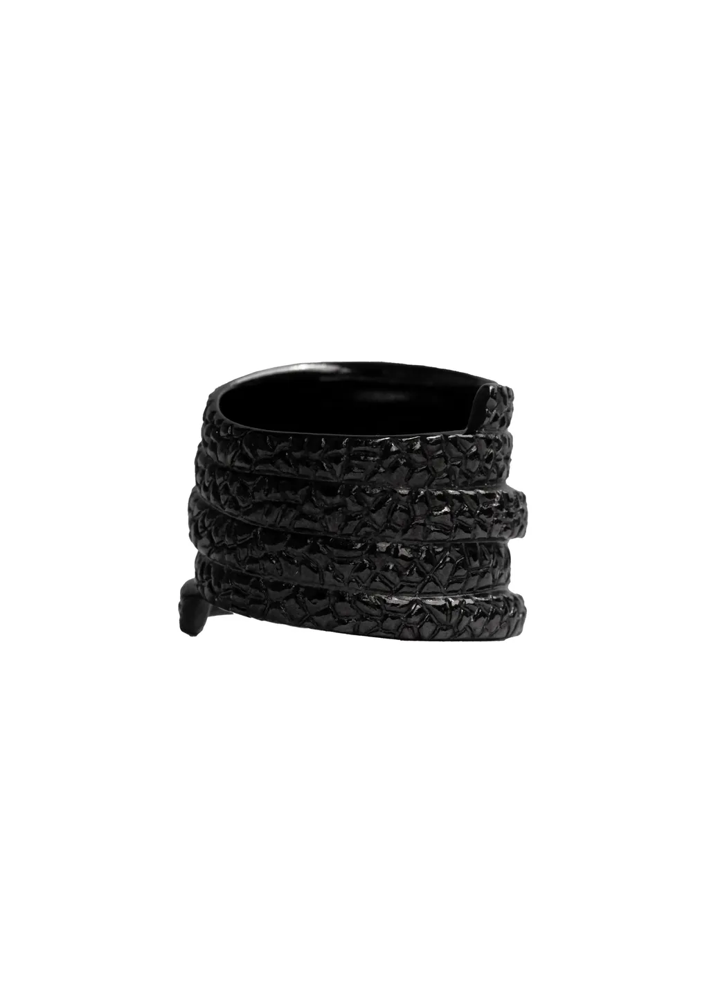 Sv/Bk Ruthe Gator Ring Blk