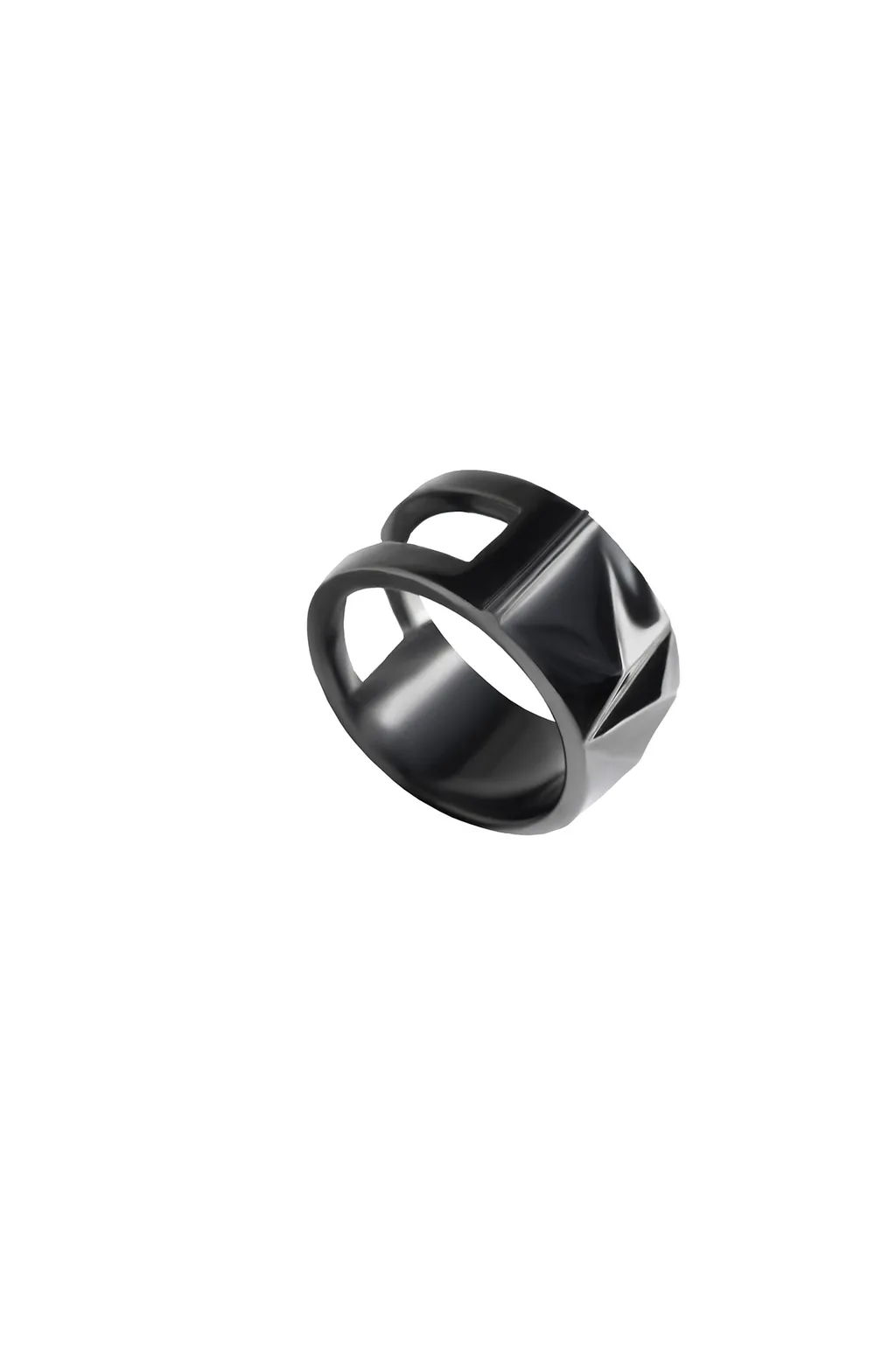 Sv925/Bkruth Bumpy Ring/Black