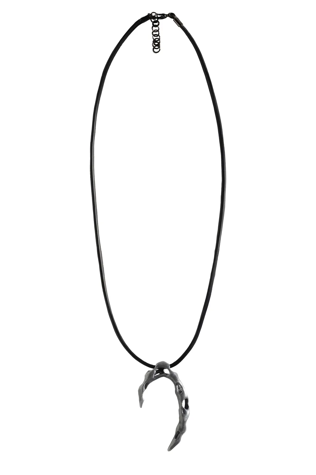 Tin Alloy/Leather Caustics Pendant Sv