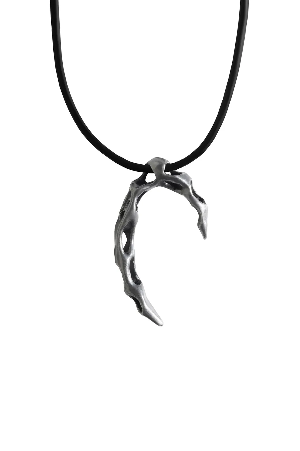 Tin Alloy/Leather Caustics Pendant Sv