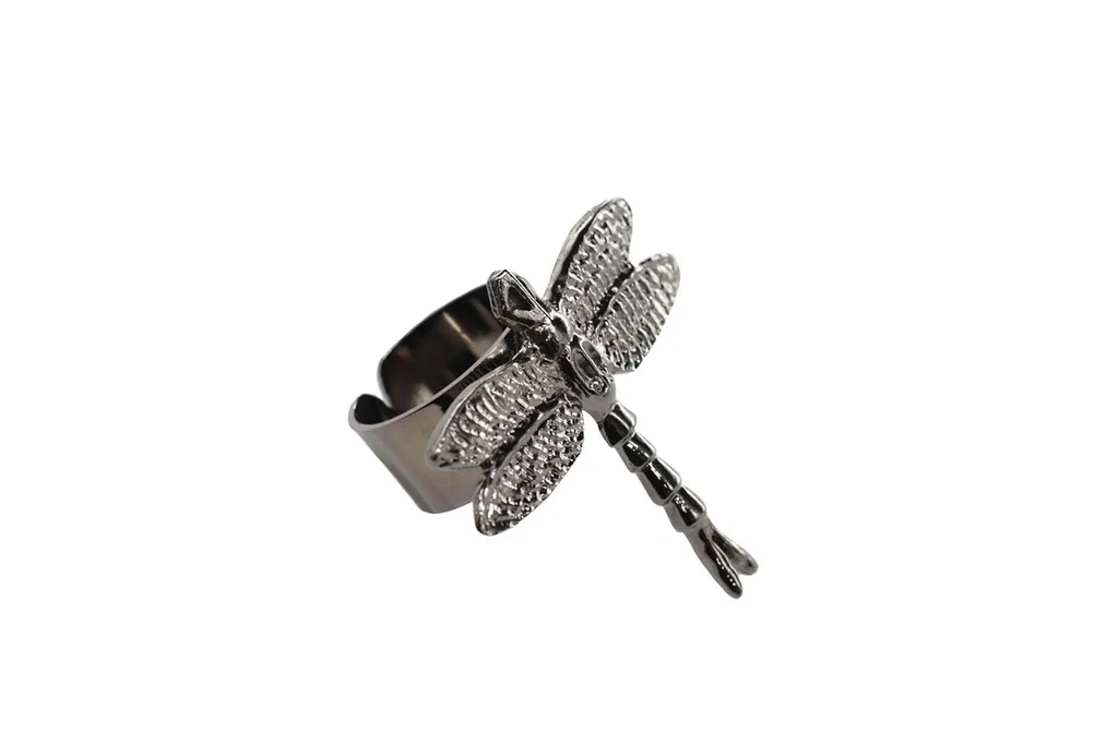 Brass Anisoptera Ring Blk