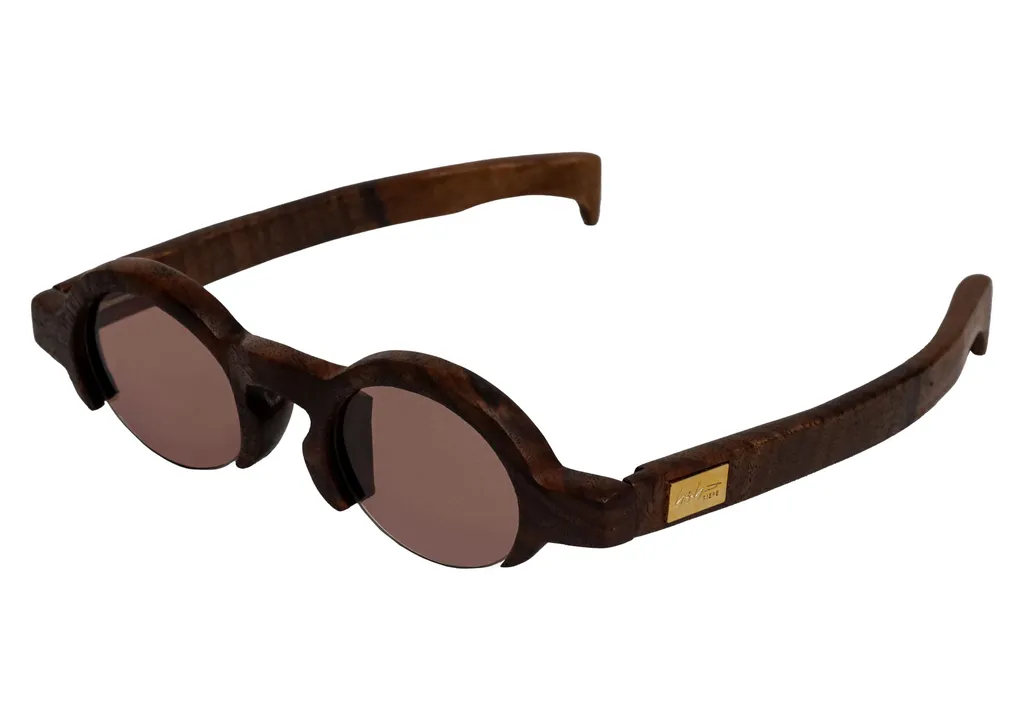 Brass/Walnut Willow Sunglasses