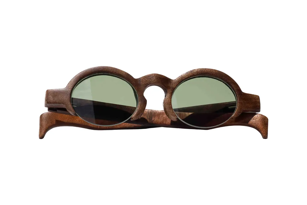 Brass/Walnut Willow Sunglasses