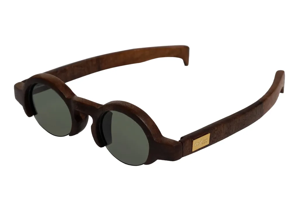 Brass/Walnut Willow Sunglasses