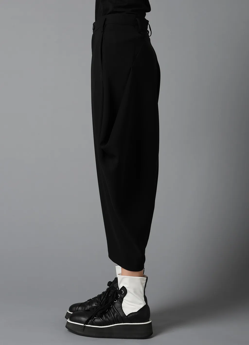 Double Satin Big Tuck Pants