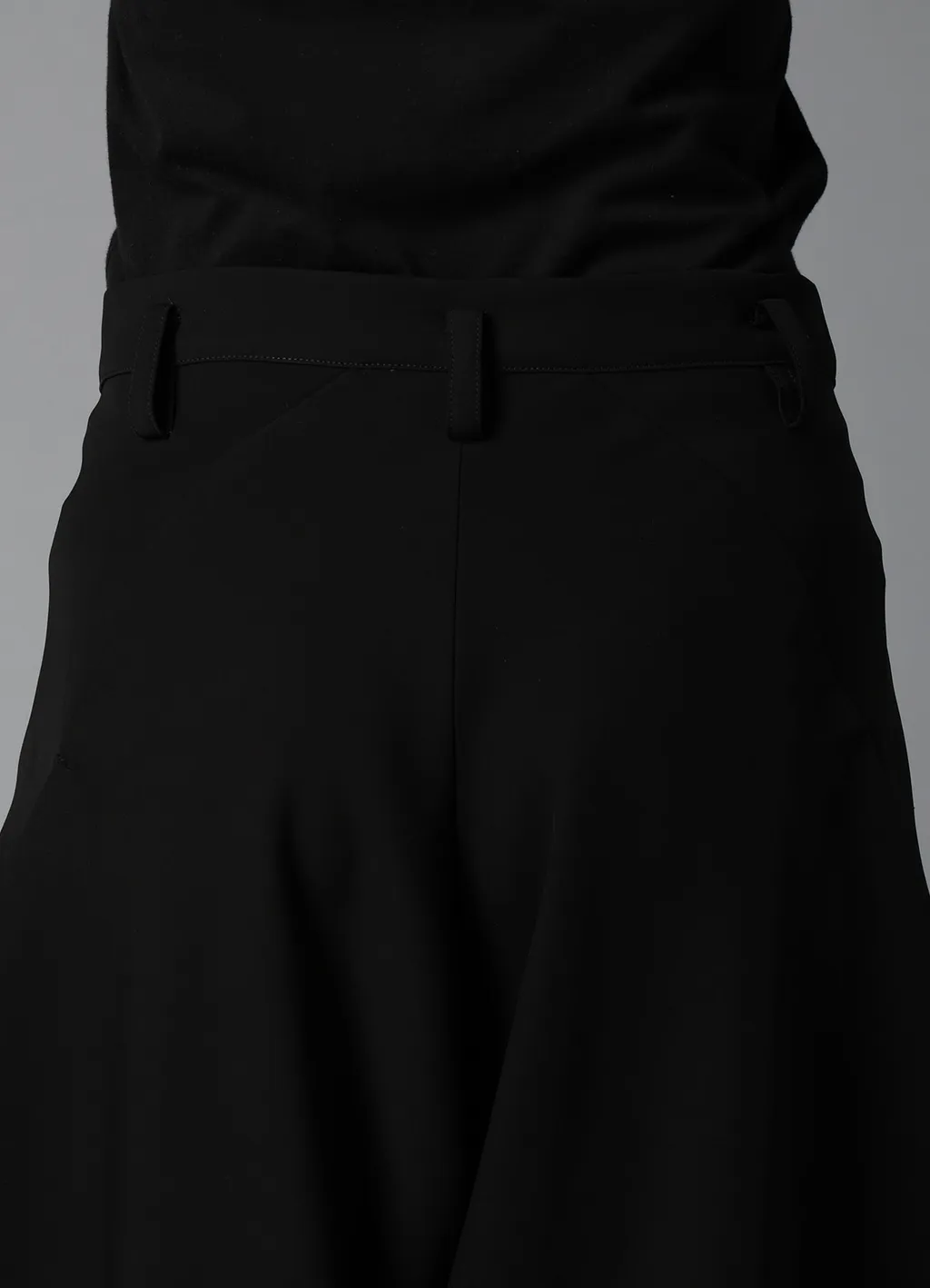 Double Satin Big Tuck Pants