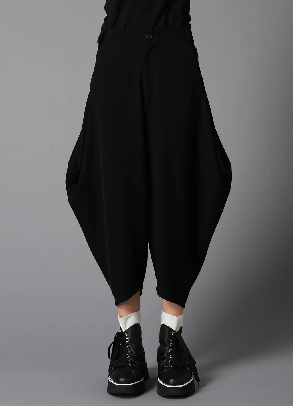 Double Satin Big Tuck Pants