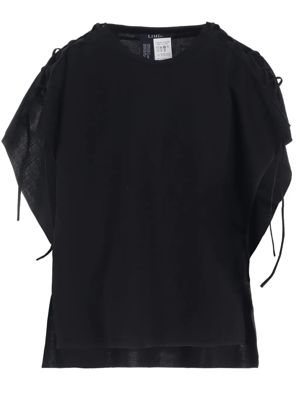 Natural Smooth Lace Up Square Tee