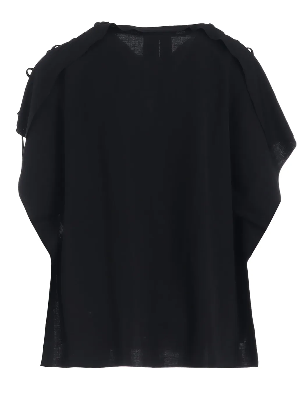 Natural Smooth Lace Up Square Tee