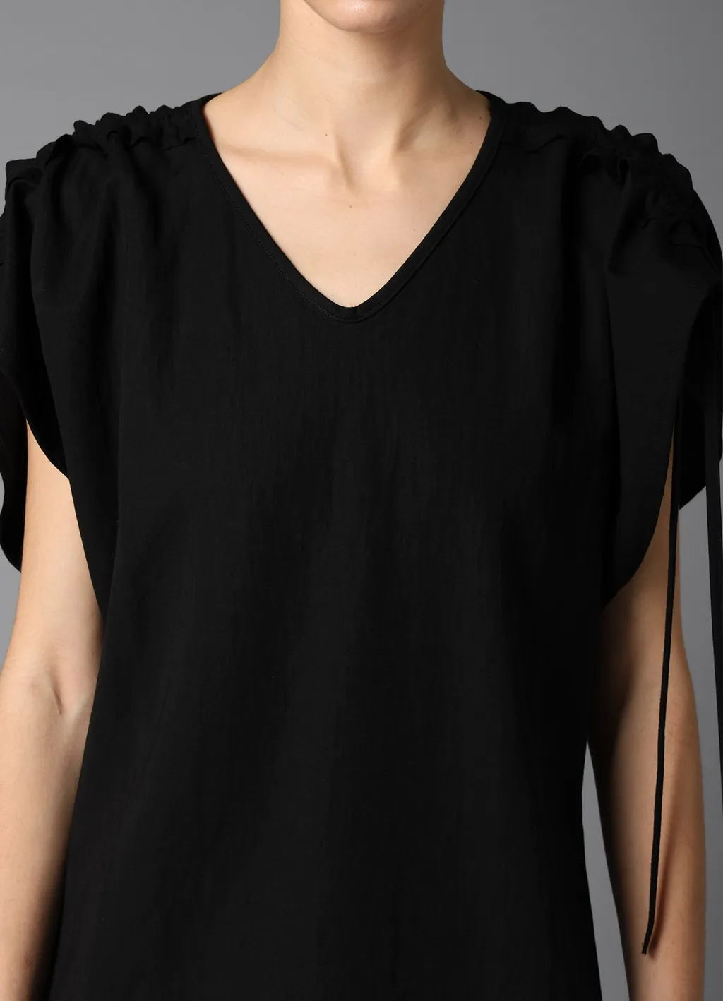 Natural Smooth Shoulder Gather Tee
