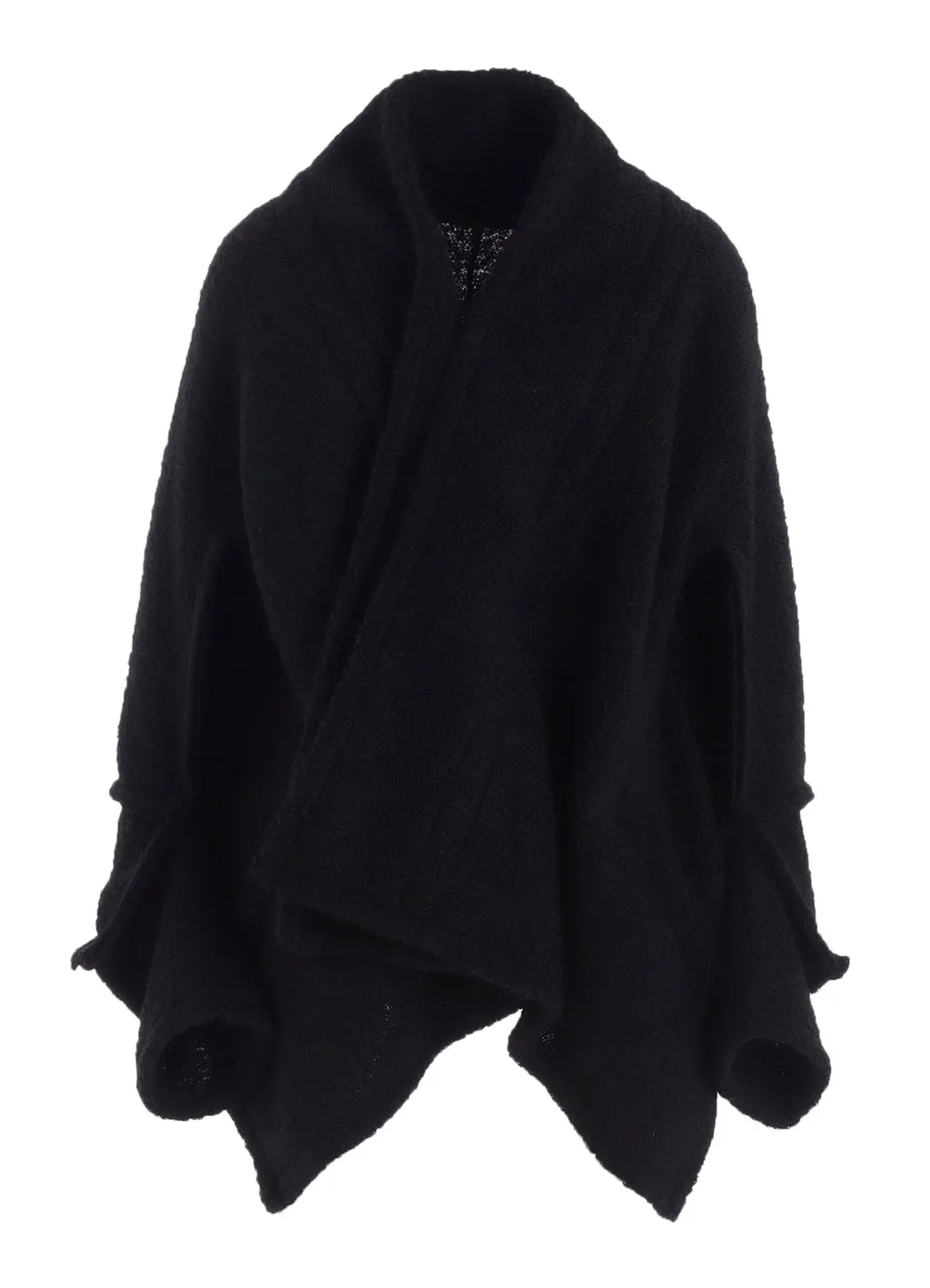 Loop Inlay Frilled Collar Jacket