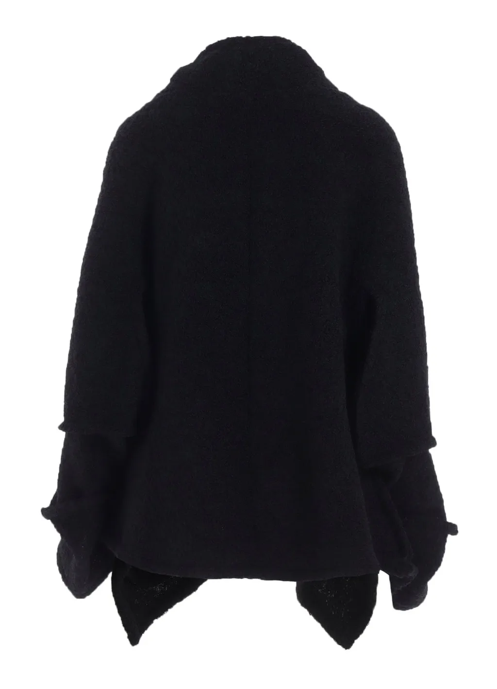 Loop Inlay Frilled Collar Jacket