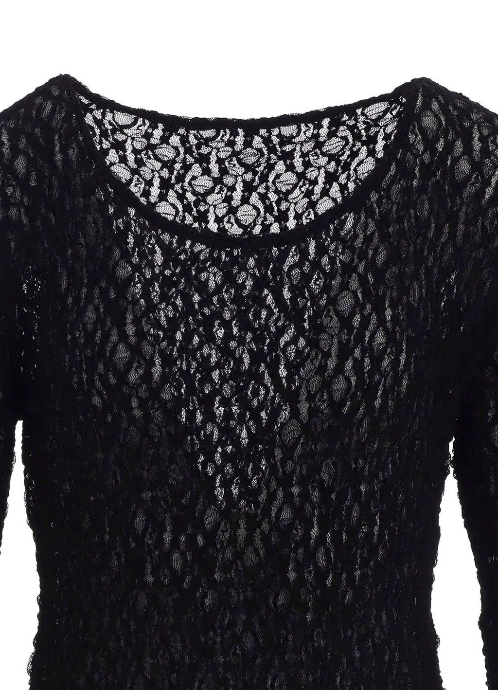 Flower Shirring Long T-Shirt