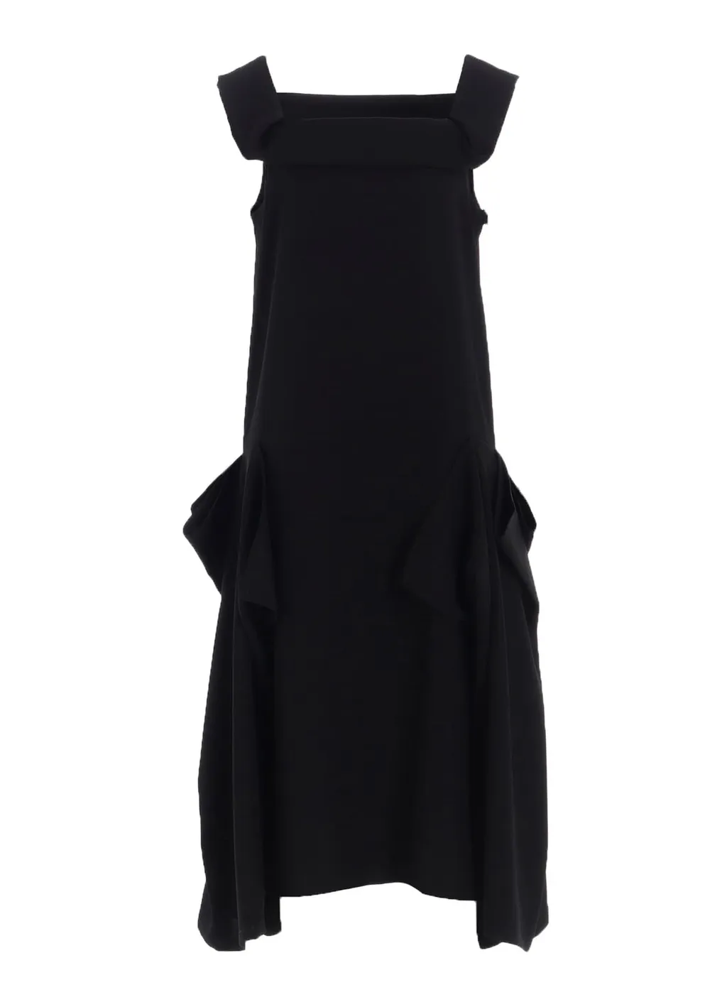 Double Satin Square Frill Dress A