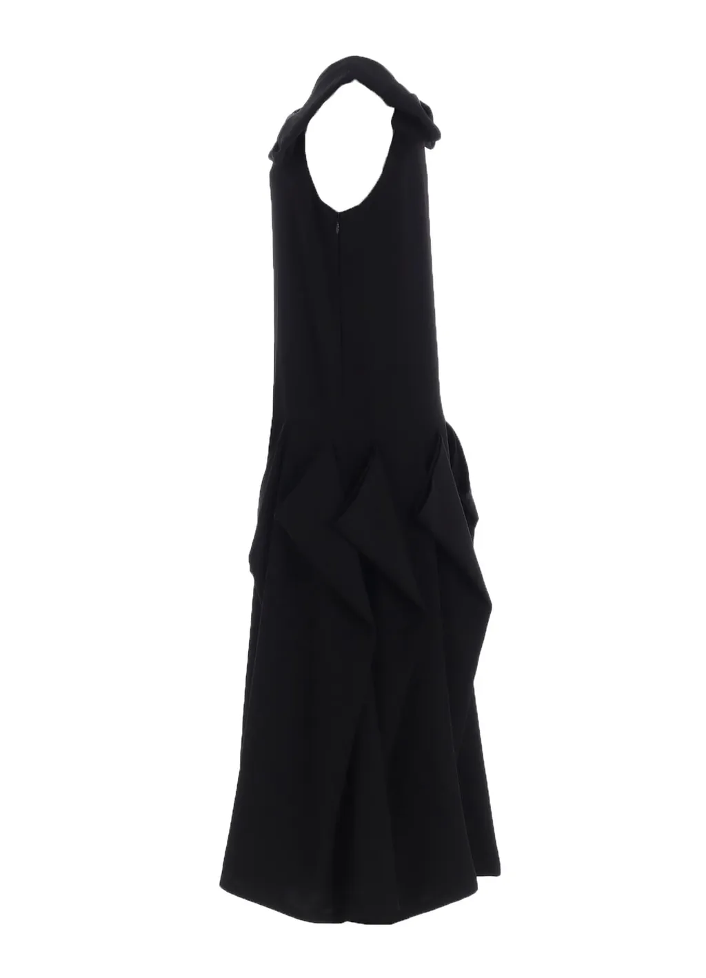 Double Satin Square Frill Dress A