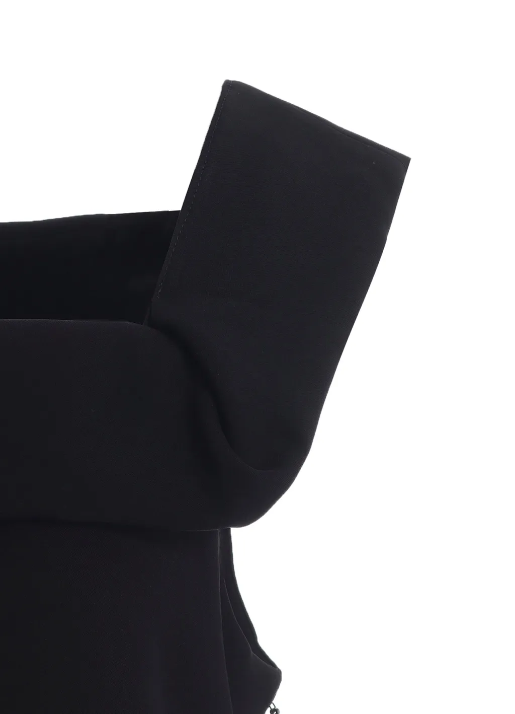 Double Satin Square Frill Dress A