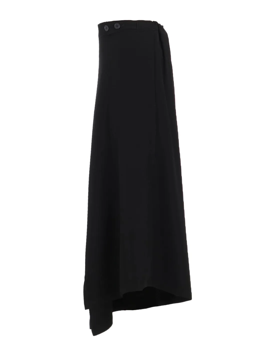 Double Satin Wide Pants With Waist Tab A
