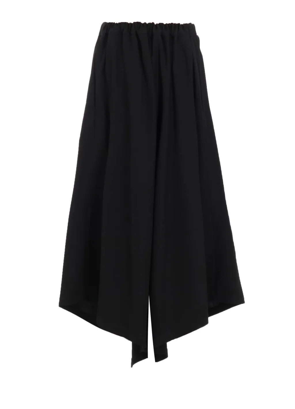 Double Satin Wide Pants With Waist Tab A
