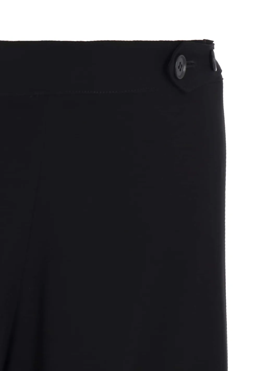 Double Satin Wide Pants With Waist Tab A