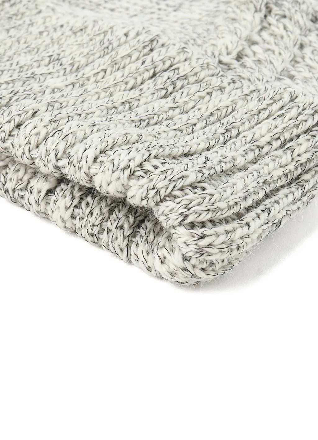 Wool Slub Aran Hoodie