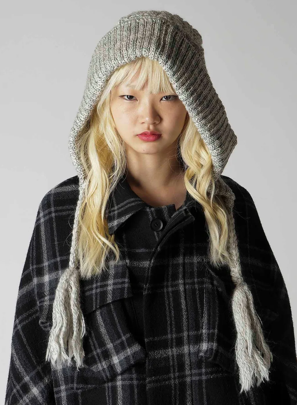 Wool Slub Aran Hoodie