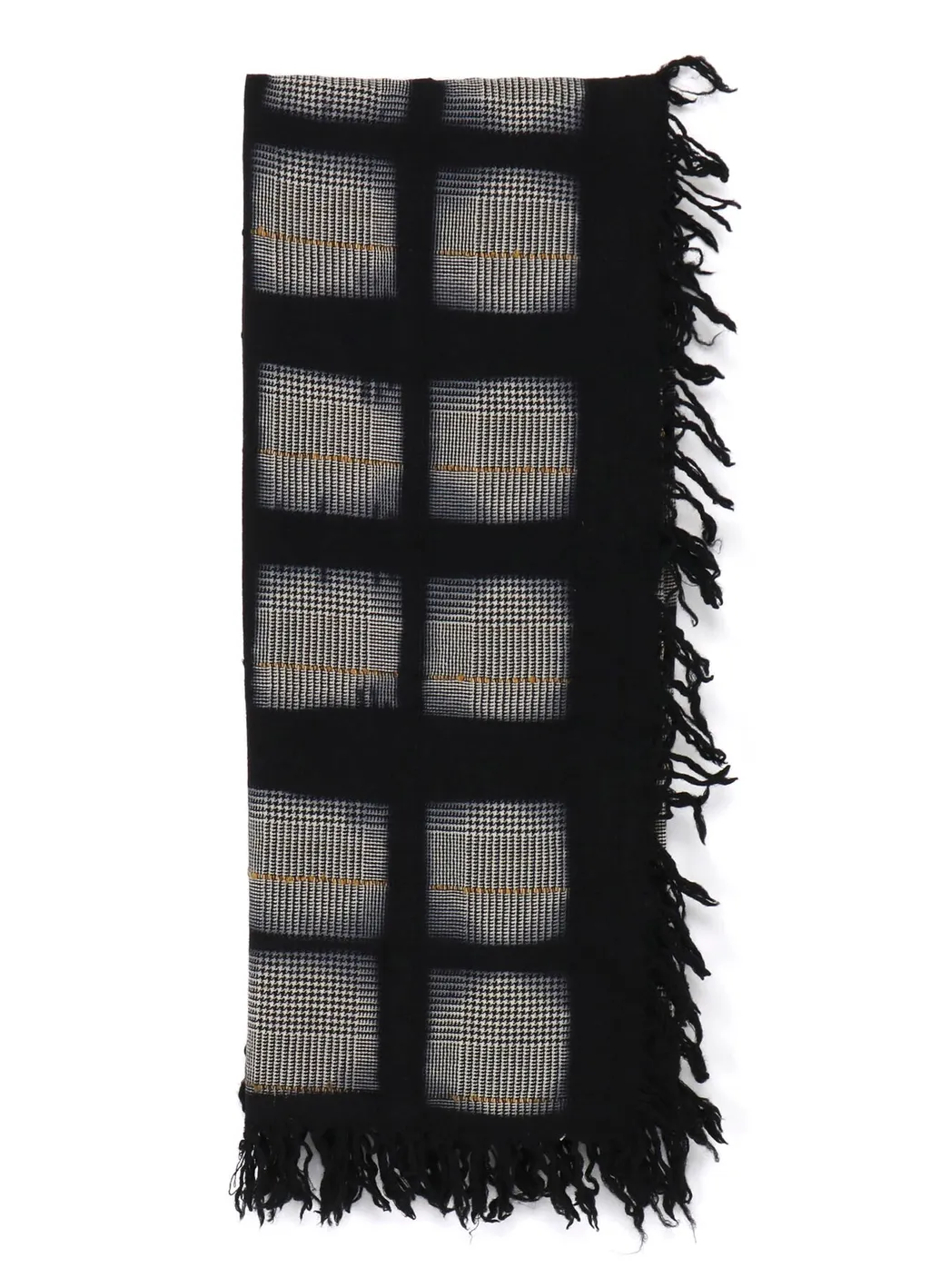Itajime Dyed Staggered Big Scarf