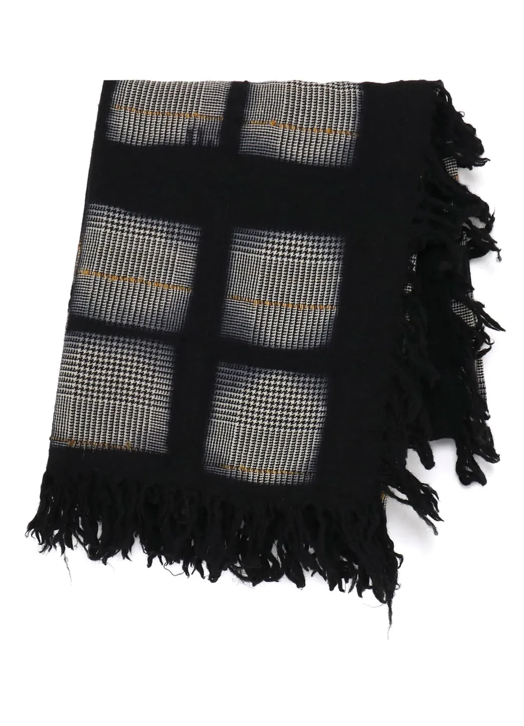 Itajime Dyed Staggered Big Scarf