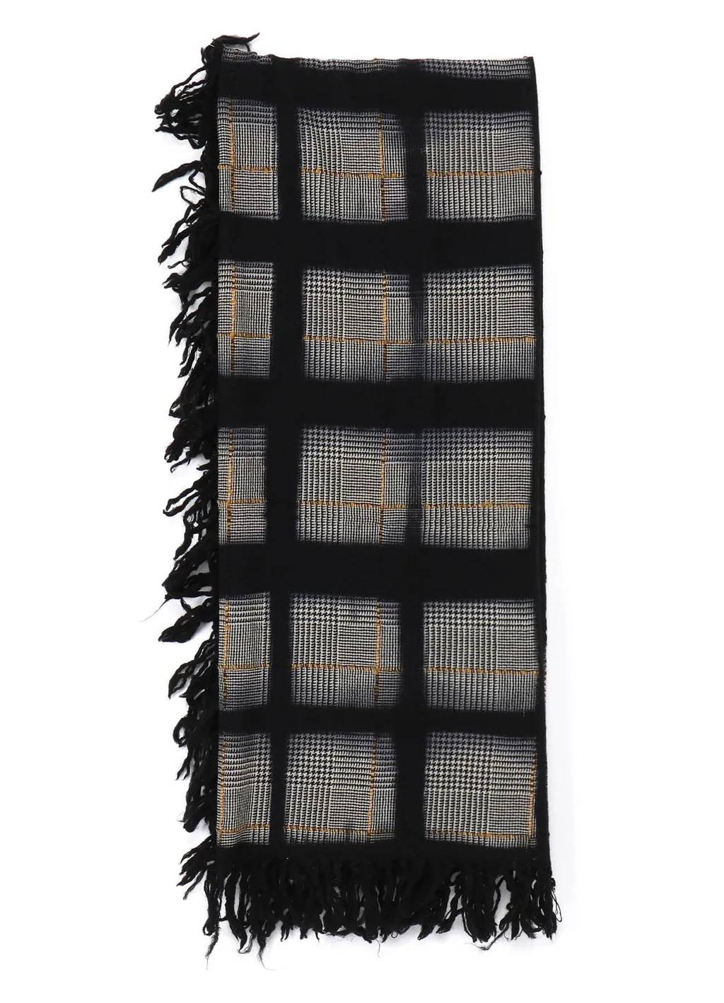 Itajime Dyed Staggered Big Scarf