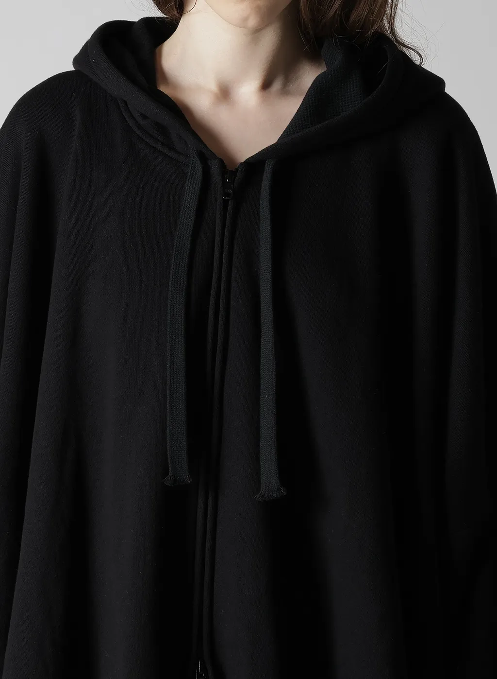 Stay True Print Layered Short Hoodie