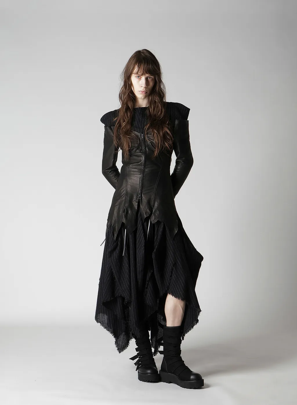 Stripe Gauze Puff Dress