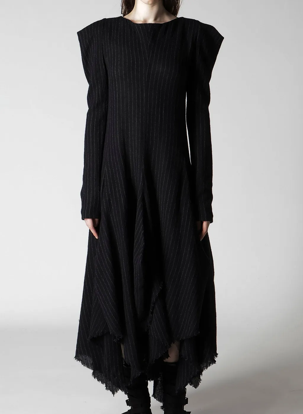 Stripe Gauze Puff Dress