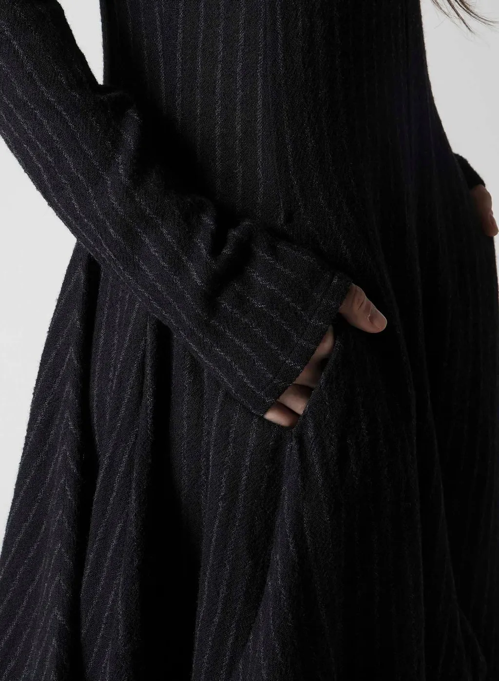 Stripe Gauze Puff Dress