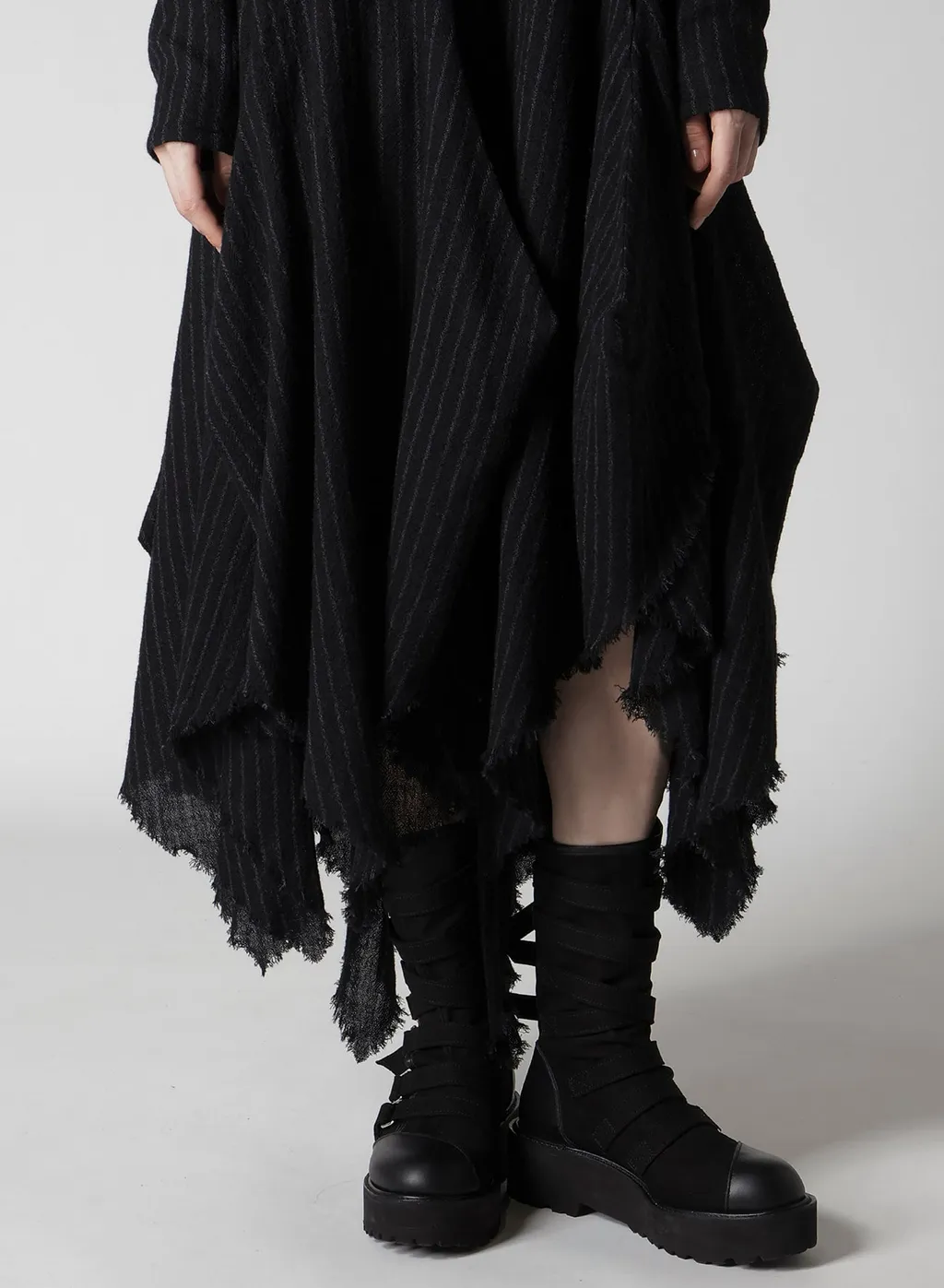 Stripe Gauze Puff Dress