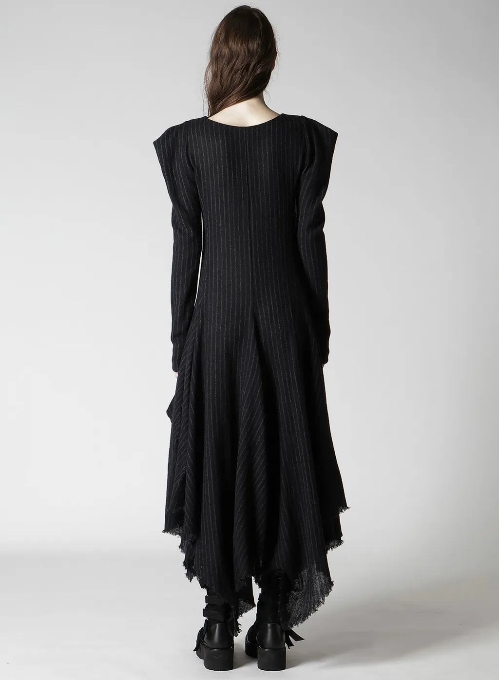 Stripe Gauze Puff Dress