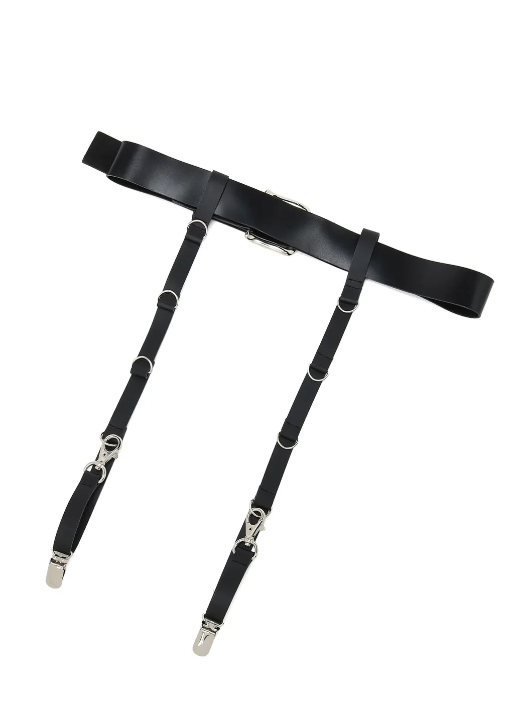 Matte Glass Leather Harness Belt