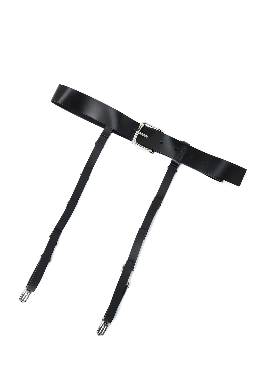 Matte Glass Leather Harness Belt