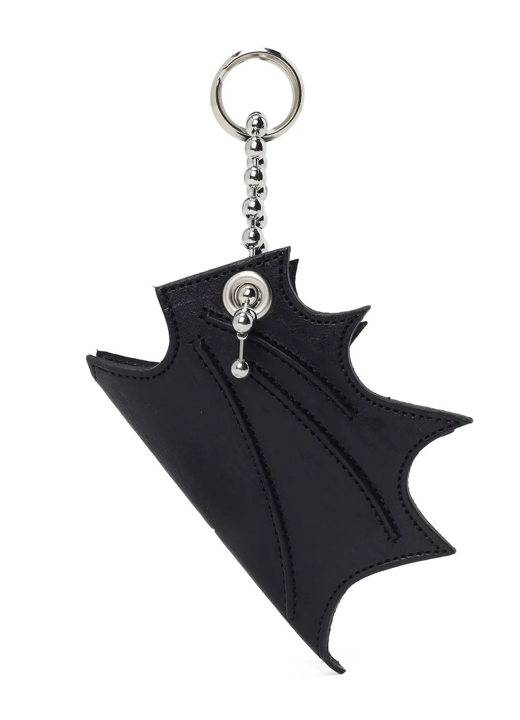 Tanned Leather Bat Designed Key Case