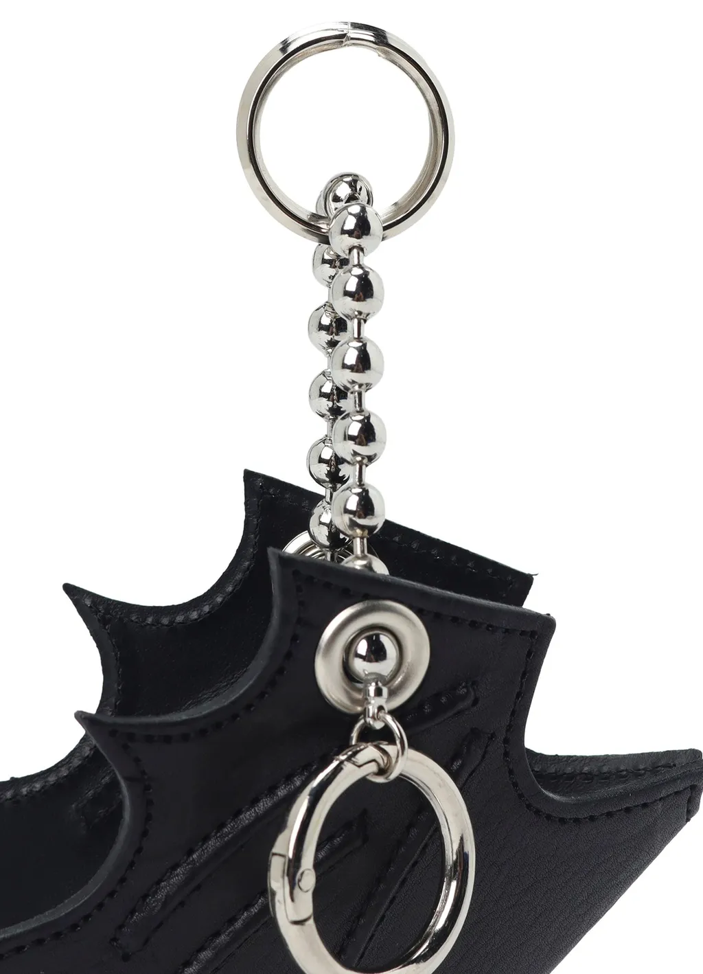 Tanned Leather Bat Designed Key Case