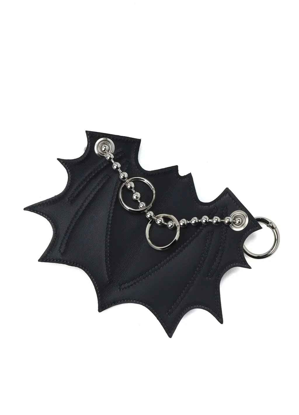 Tanned Leather Bat Designed Key Case