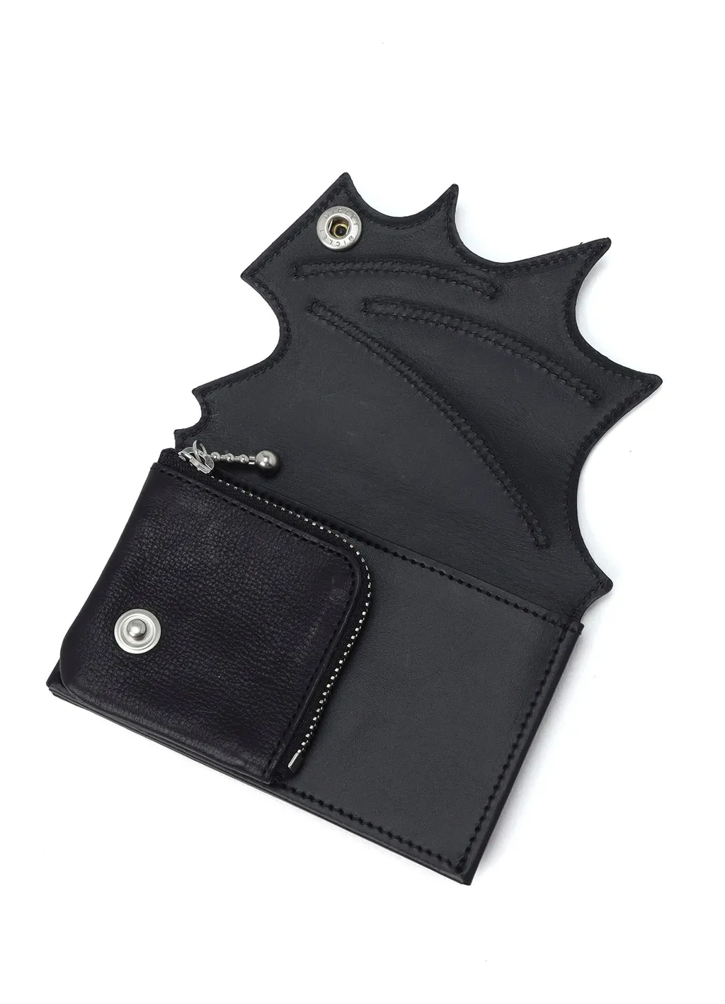 Tanned Leather Bat Designed Wallet