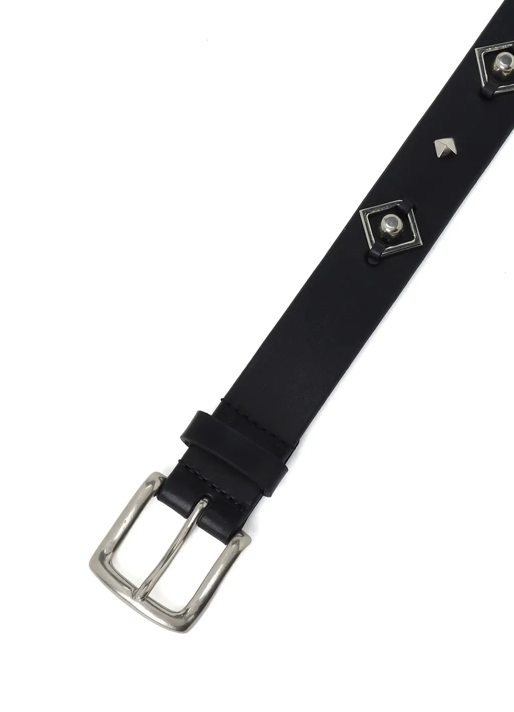 Oil Tanned Leather Square Dots Belt