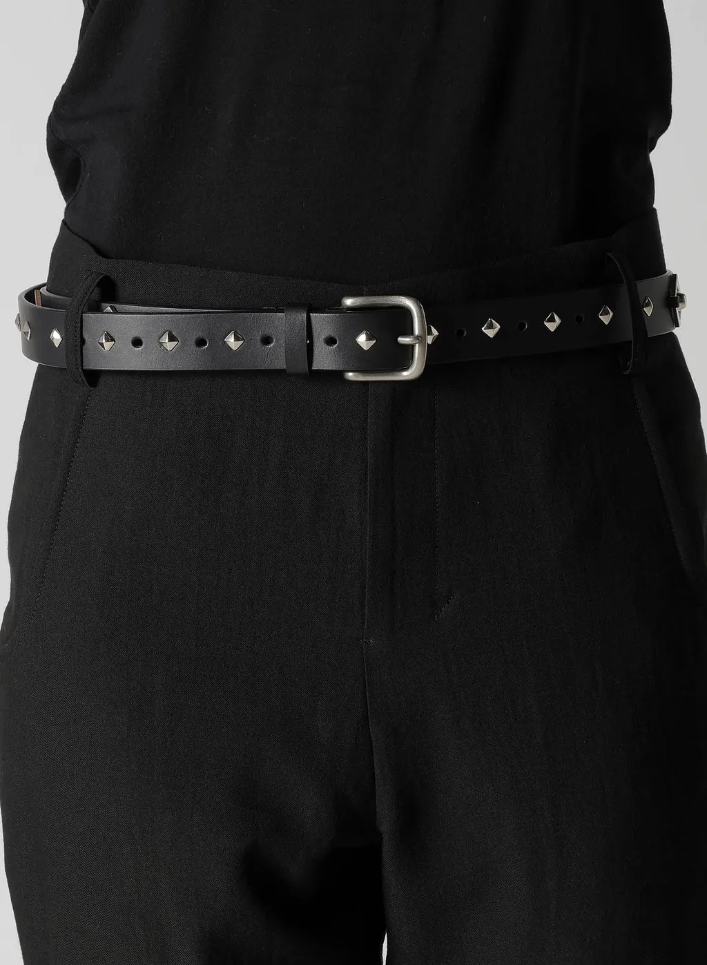Oil Tanned Leather Square Dots Belt