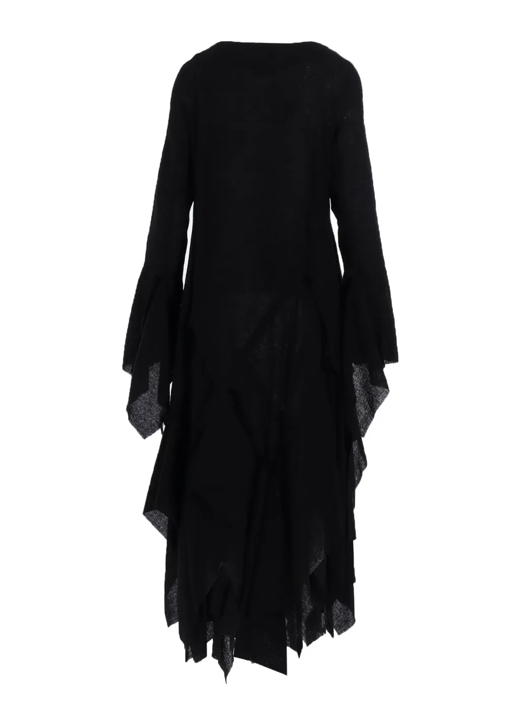 Wool Gauze Frilled Dress