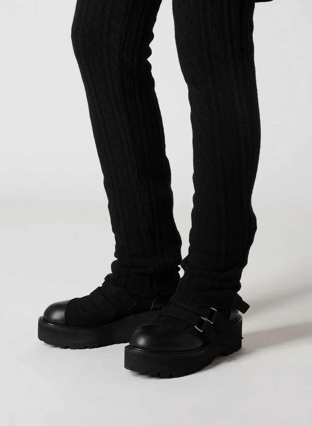 Wool Gauze Leggings Attached Pants