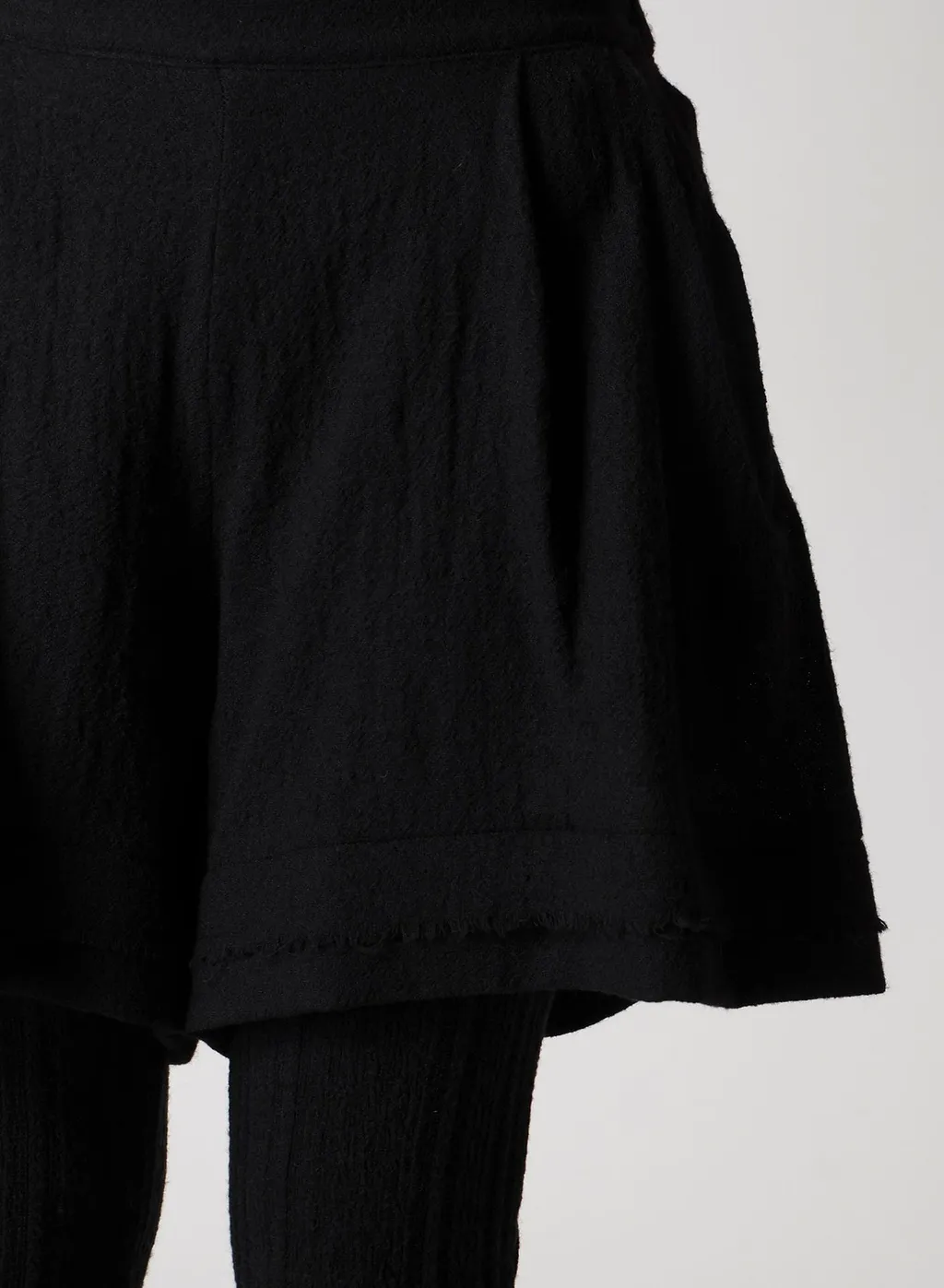 Wool Gauze Leggings Attached Pants
