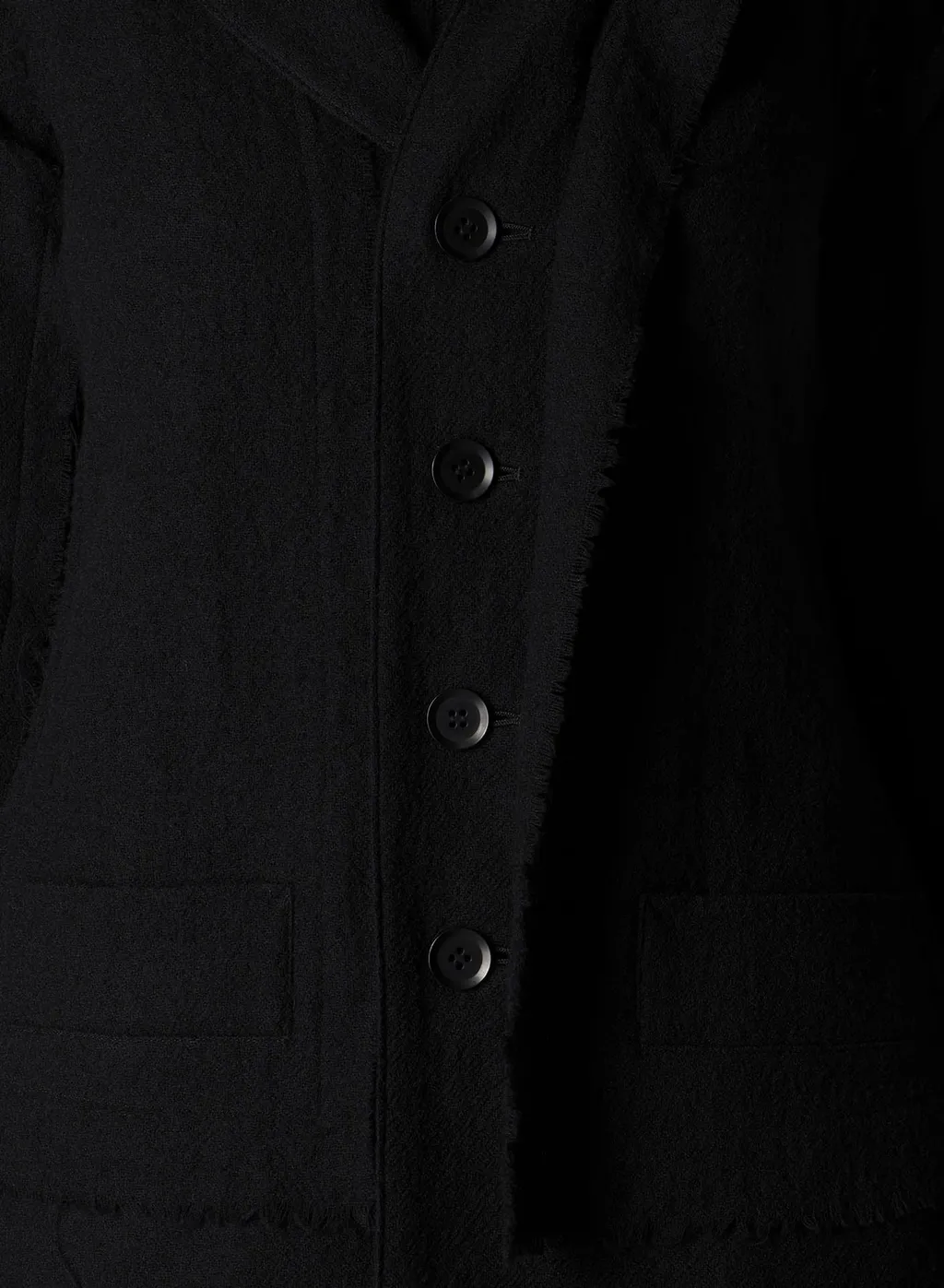 Wool Gauze Layered Jacket